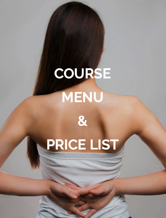 COURSE MENU & PRICE LIST