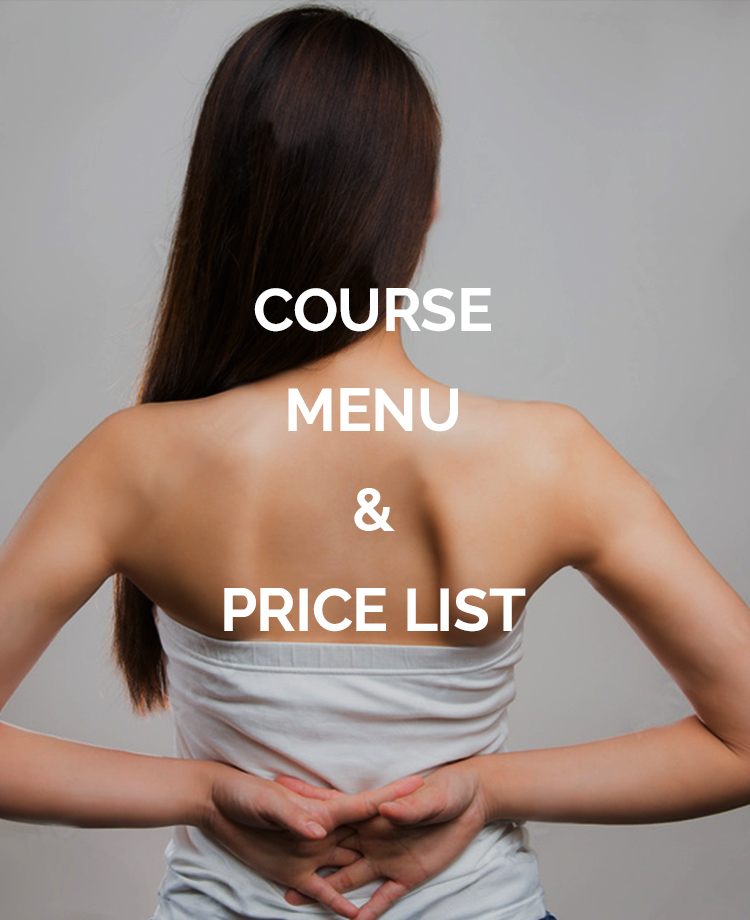 COURSE MENU & PRICE LIST